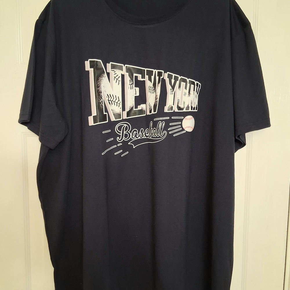 New York Baseball Tee - Dark Gray
